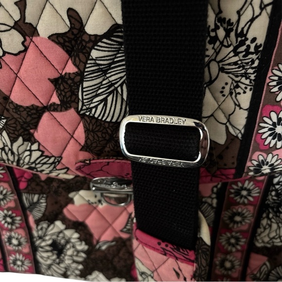 Vera Bradley Quilted Floral Laptop Satchel with Detachable and Adjustable Strap - Picture 3 of 10